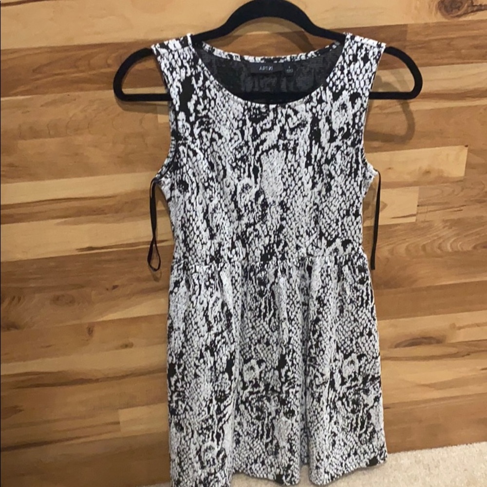 Black and white dress